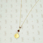 Glowing Gold Necklace with Ruby and Garnets by brunet