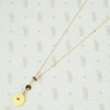 Glowing Gold Necklace with Ruby and Garnets by brunet