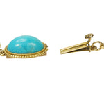 Gold Turquoise and Pearl Bracelet by Brunet