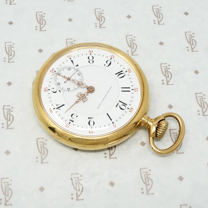 black starr and frost 18k gold pocket watch