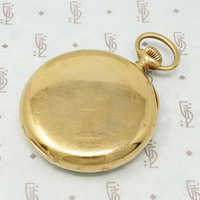 black starr and frost 18k gold pocket watch back