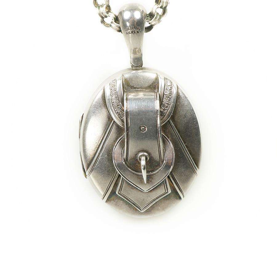 Sterling Victorian Locket and Chain