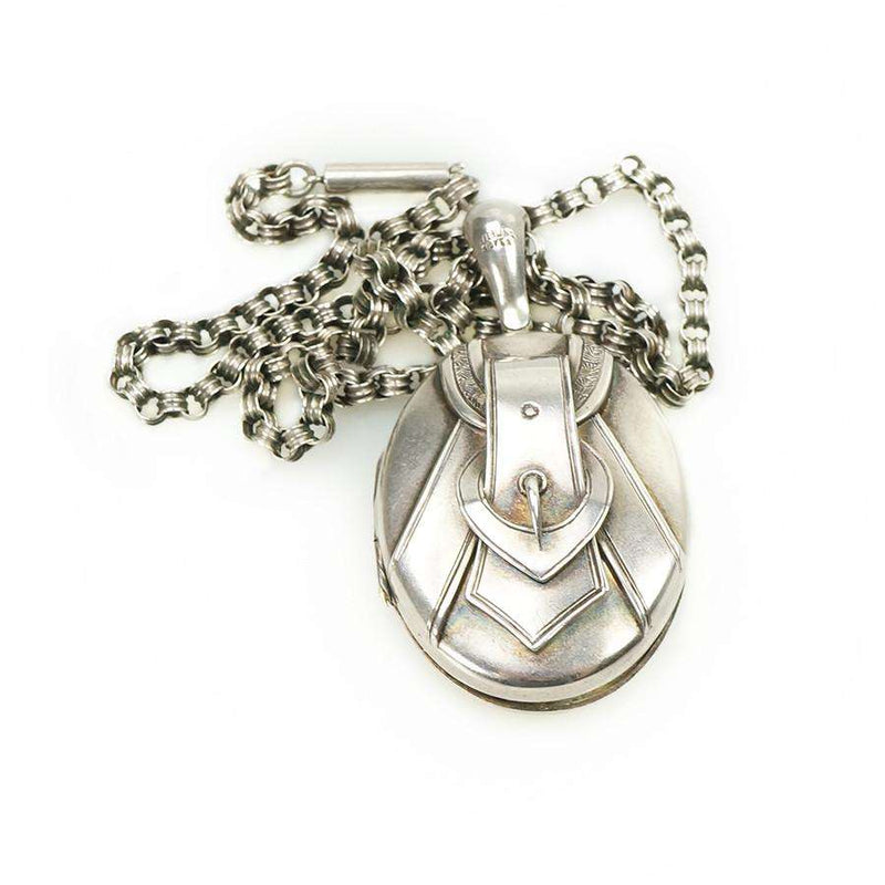 Sterling Victorian Locket and Chain