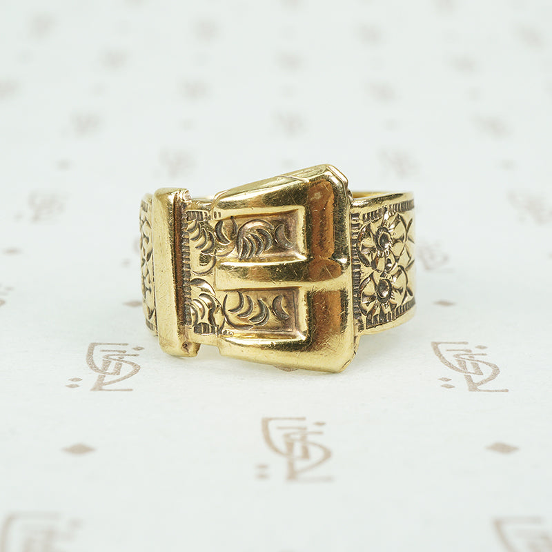 9k belt buckle ring Englisg 1977