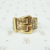 9k belt buckle ring Englisg 1977