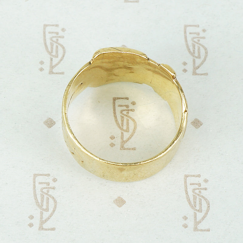 Vintage 9ct Gold Buckle Ring