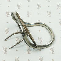 Georgian Black Dot Paste Silver Buckle