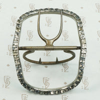 Georgian Black Dot Paste Silver Buckle