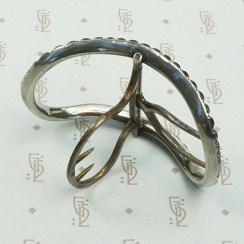 Georgian Black Dot Paste Silver Buckle