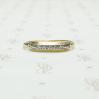 2 tone diamond band circa 1940's