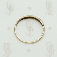 Vintage Palladium and 14k Gold Diamond Band