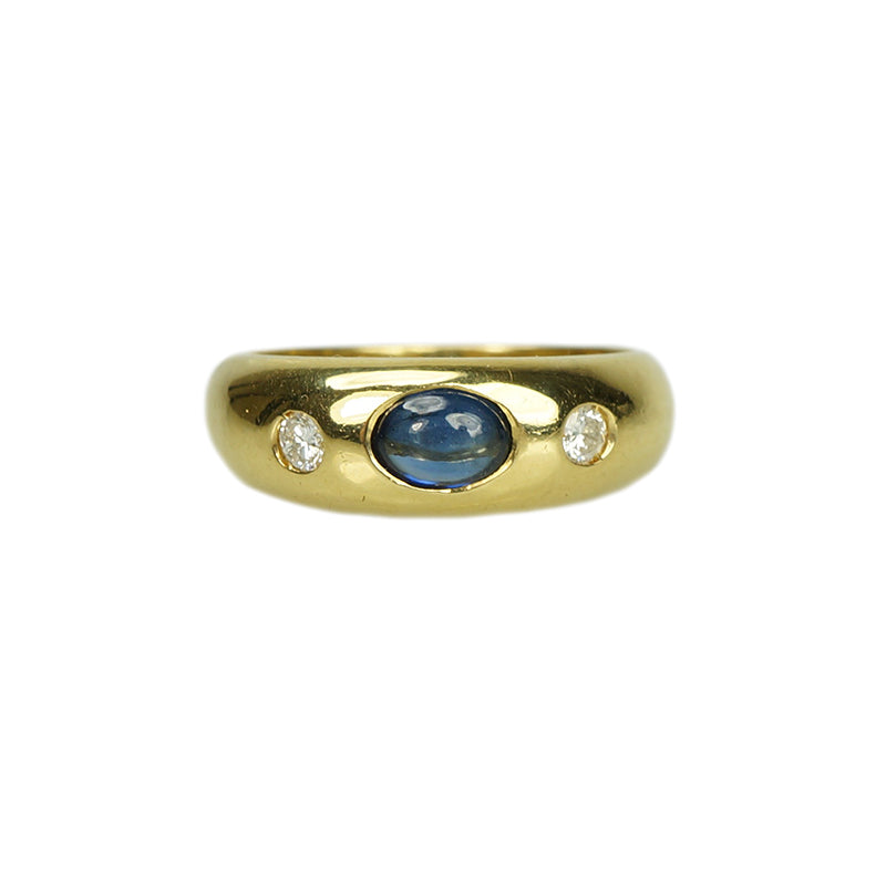 Vintage Sapphire and Diamond Gypsy Band