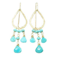 The Cairo Earrings by brunet in Turquoise