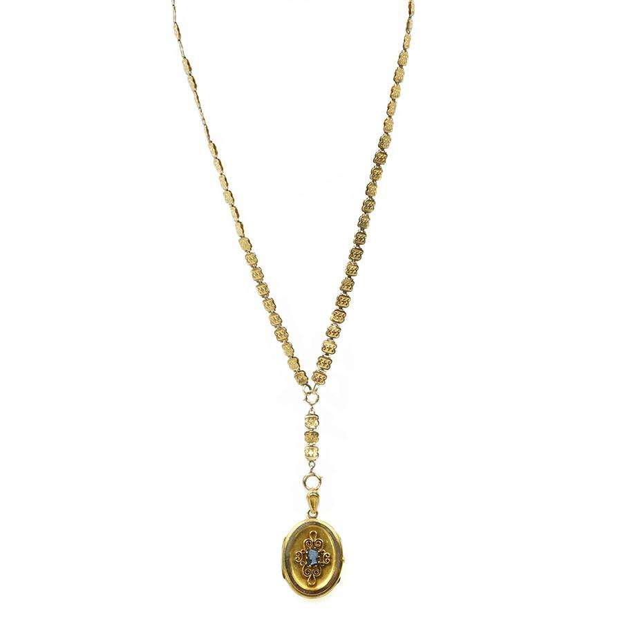 Victorian Book Chain with Cameo Locket