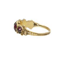 Lovely Georgian Hoop Ring set with Garnets