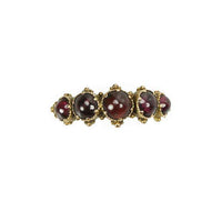 Lovely Georgian Hoop Ring set with Garnets