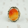 Sensational Carnelian Intaglio Ring with Snakes