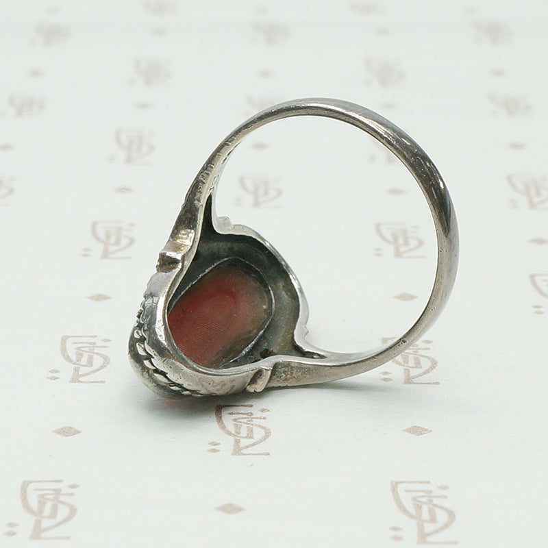 Vintage Sterling Carnelian Ring