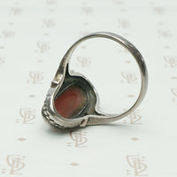 Vintage Sterling Carnelian Ring