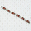 sterling carnelian marcasite bracelet