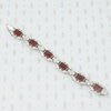 sterling carnelian marcasite bracelet back view