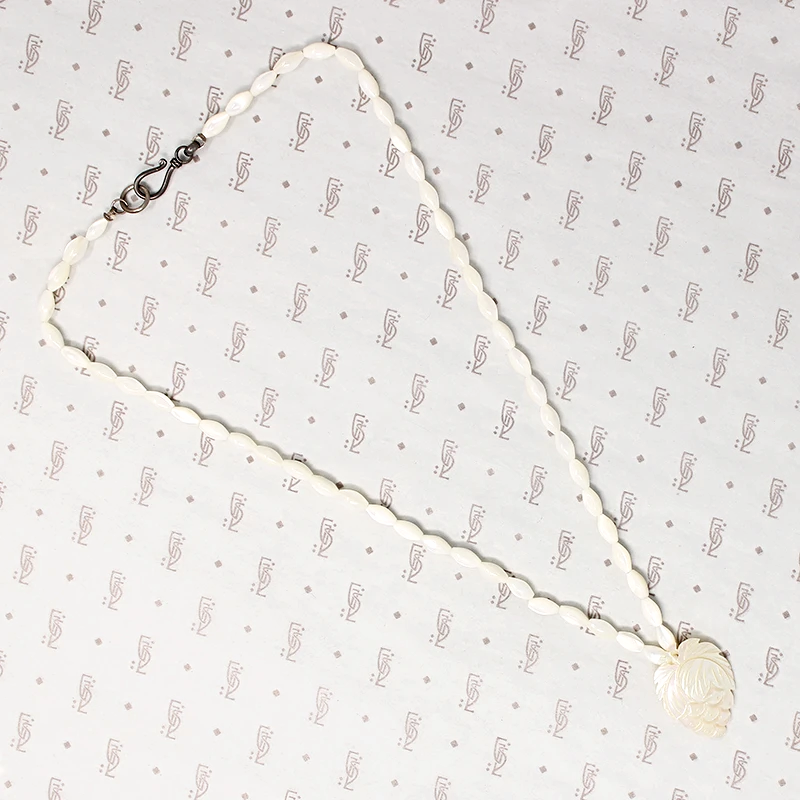 Tropical Flair Mother of Pearl Pineapple Necklace