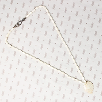 Tropical Flair Mother of Pearl Pineapple Necklace