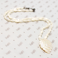 Tropical Flair Mother of Pearl Pineapple Necklace