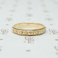Romantic Garland Vintage Wedding Band