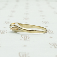 Victorian Buttercup Diamond Solitaire Ring