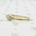 Victorian Buttercup Diamond Solitaire Ring