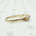 Victorian Buttercup Diamond Solitaire Ring