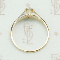 Victorian Buttercup Diamond Solitaire Ring