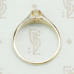 Victorian Buttercup Diamond Solitaire Ring