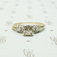 Champagne Old European Cut Diamond Ring