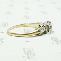 Champagne Old European Cut Diamond Ring