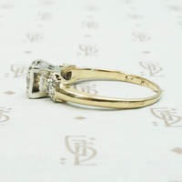 Champagne Old European Cut Diamond Ring