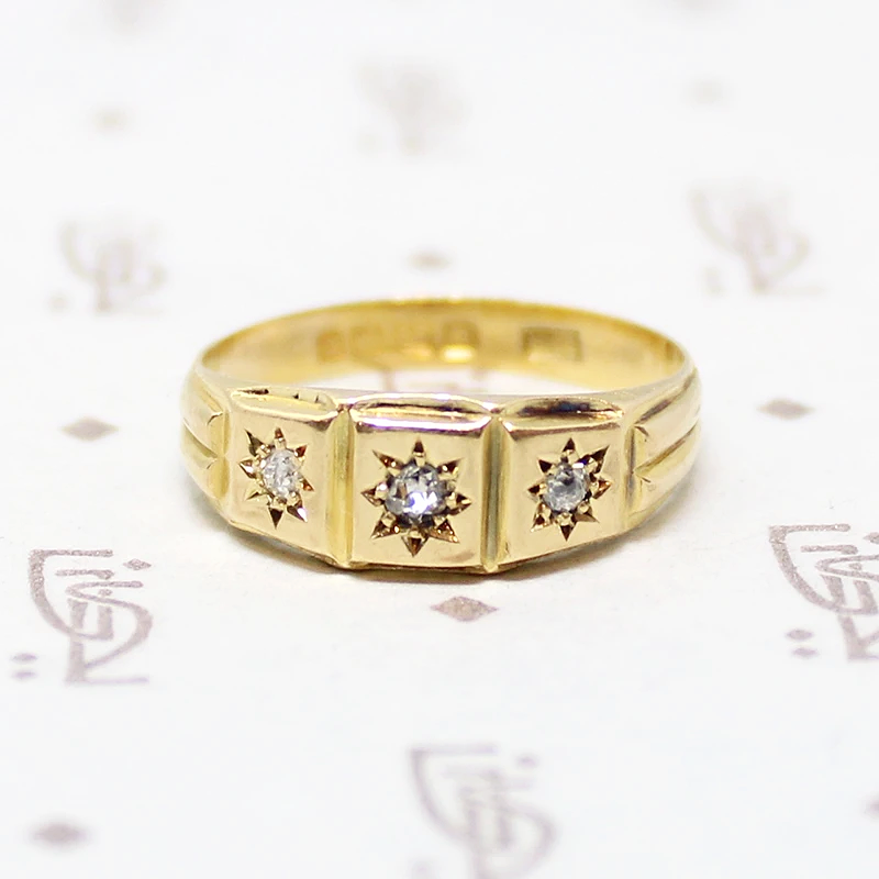 Star Set Diamonds 18ct English Band