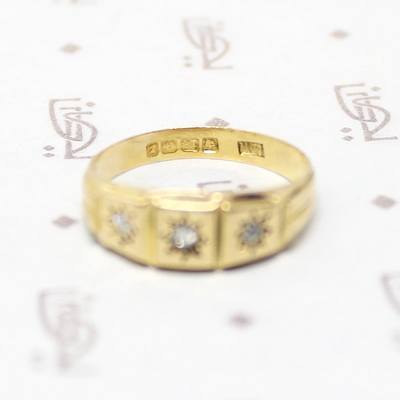 Star Set Diamonds 18ct English Band