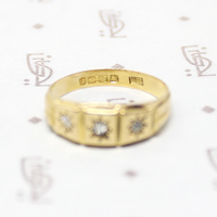 Star Set Diamonds 18ct English Band