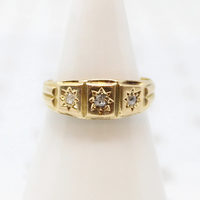 Star Set Diamonds 18ct English Band