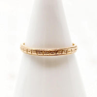 Charming Deco Design Band in Recycled Rose Gold