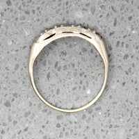 Scalloped White Gold & Diamond Wedding Band