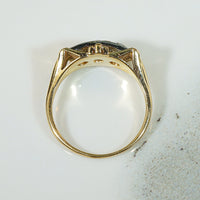 1940's Retro 2-tone Jabel Diamond Ring