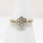 Diamond Flower Cluster 18ct & Platinum Ring