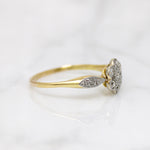 Diamond Flower Cluster 18ct & Platinum Ring