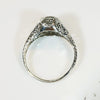 Filigreed Diamond Solitaire with Fine Engraving