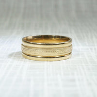 Wonderful Patterned Wedding Band from ArtCarved