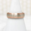 Two-Tone Rose & White Recycled Gold Wedding Band