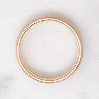 Two-Tone Rose & White Recycled Gold Wedding Band